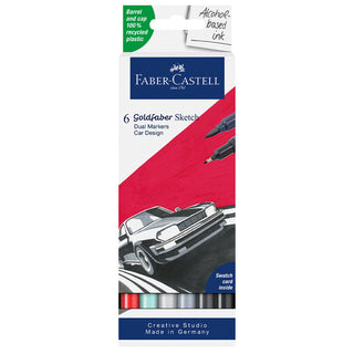Goldfaber Sketch Marker set of 6, car design