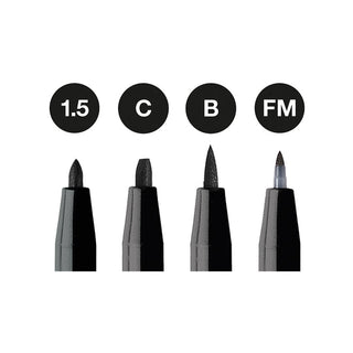 Pitt Artist Pen¨ Black - Wallet of 4