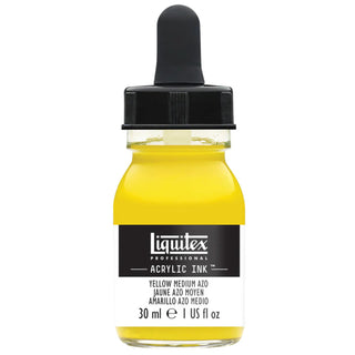 Acrylic Ink 30ml Jar, Yellow Medium Azo