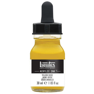 Acrylic Ink 30ml Jar, Yellow Oxide
