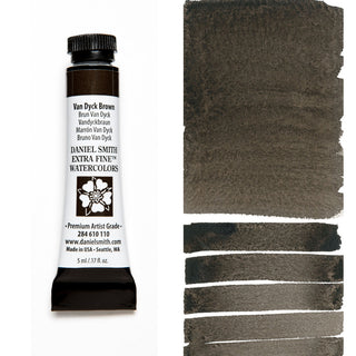 Extra Fine Watercolor Tube, 5ml - Van Dyck Brown
