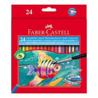 Classic Colour watercolour pencils, cardboard wallet of 24