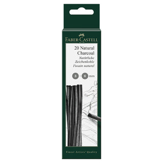Pitt¨ Natural Willow Charcoal - 20 Sticks (3-6mm)