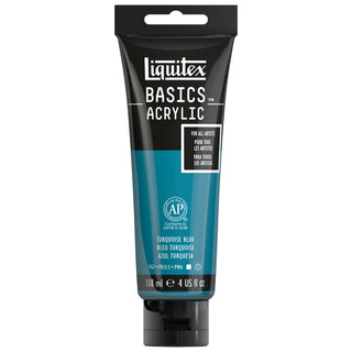 Basics Acrylic 118ml Tube, Turquoise Blue
