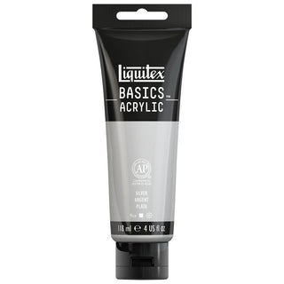 Basics Acrylic 118ml Tube, Silver