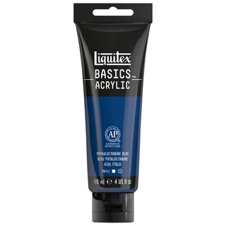 Basics Acrylic 118ml Tube, Phthalocyanine Blue