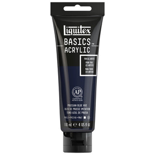 Basics Acrylic 118ml Tube, Prussian Blue