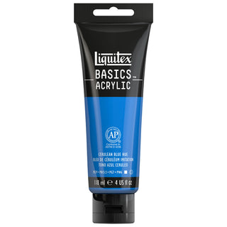 Basics Acrylic 118ml Tube, Cerulean Blue Hue