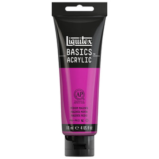 Basics Acrylic 118ml Tube, Medium Magenta