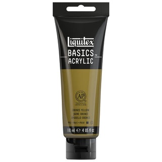 Basics Acrylic 118ml Tube, Bronze Yellow
