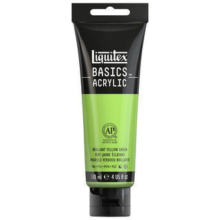 Basics Acrylic 118ml Tube, Brilliant Yellow Green