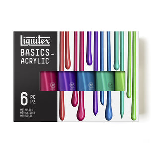 Basics Acrylic Set, Metallics (6 x 118ml)