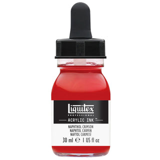 Acrylic Ink 30ml Jar, Naphthol Crimson