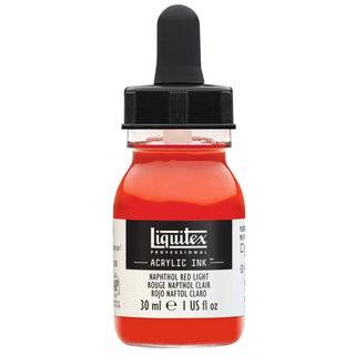Acrylic Ink 30ml Jar, Naphthol Red Light
