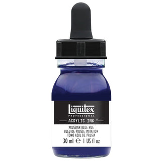 Acrylic Ink 30ml Jar, Prussian Blue Hue