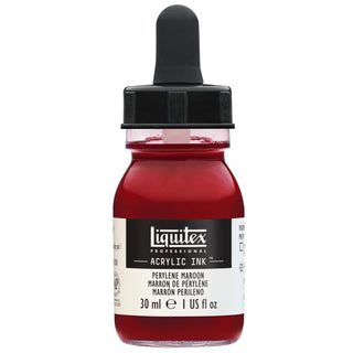 Acrylic Ink 30ml Jar, Perylene Maroon