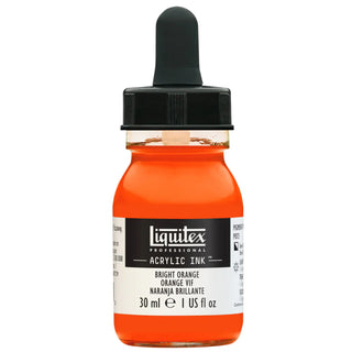 Acrylic Ink 30ml Jar, Bright Orange