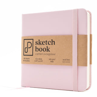 Sketchbook, 12cm x 12cm - Shell Pink