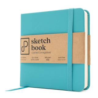 Sketch Book, 12cm x 12cm, Lost Teal