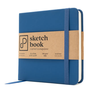 Sketch Book, 12cm x 12cm, Blue Velvet