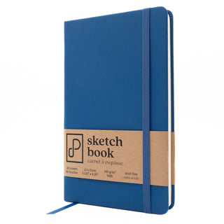 Sketch Book, 13cm x 21cm, Blue Velvet