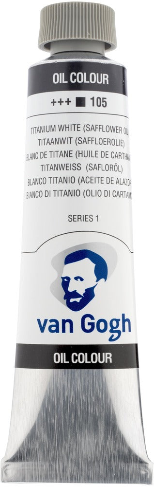 Van Gogh Oil Color Tube, 105 Titanium White (40ml)