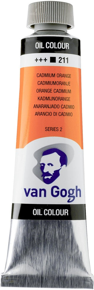 Van Gogh Oil Color Tube, 211 Cadmium Orange (40ml)