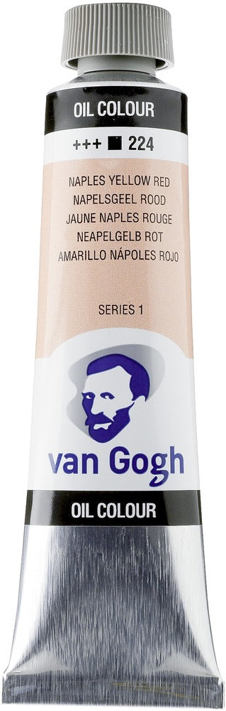 Van Gogh Oil Color Tube, 224 Naples Yellow Red (40ml)