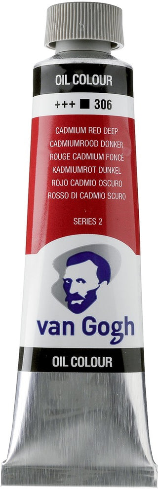 Van Gogh Oil Color Tube, 306 Cadmium Red Deep (40ml)