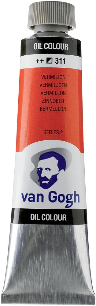 Van Gogh Oil Color Tube, 311 Vermillion (40ml)