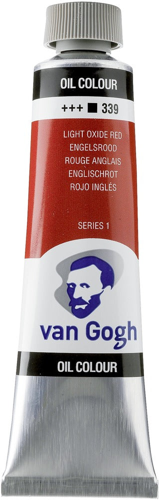 Van Gogh Oil Color Tube, 339 Light Oxide Red (40ml)