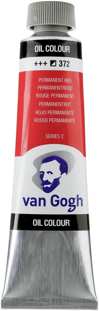 Van Gogh Oil Color Tube, 372 Permanent Red (40ml)