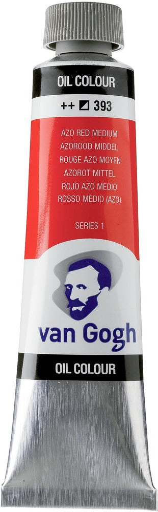 Van Gogh Oil Color Tube, 393 Azo Red Medium (40ml)