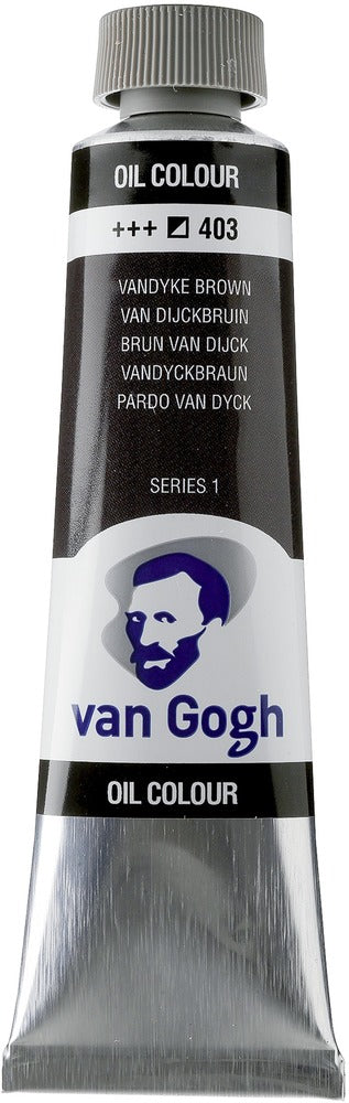 Van Gogh Oil Color Tube, 403 Van Dyke Brown (40ml)