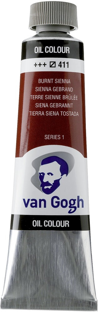 Van Gogh Oil Color Tube, 411 Burnt Sienna (40ml)