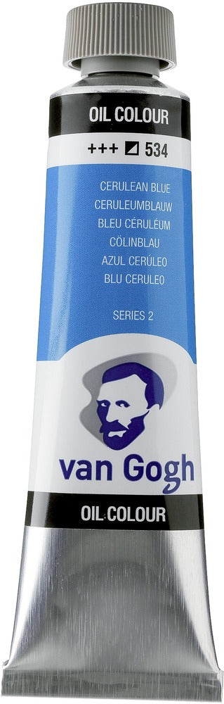 Van Gogh Oil Color Tube, 534 Cerulean Blue (40ml)