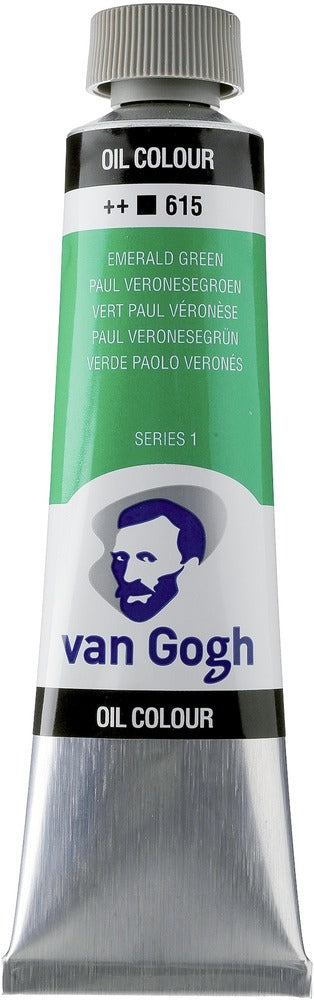 Van Gogh Oil Color Tube, 615 Emerald Green (40ml)