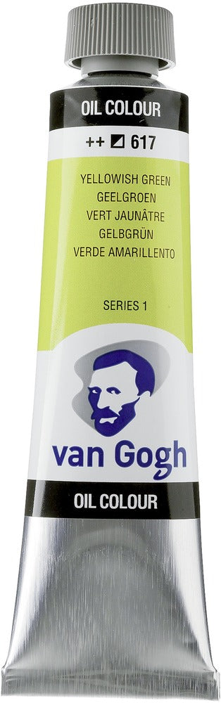 Van Gogh Oil Color Tube, 617 Yellowish Green (40ml)