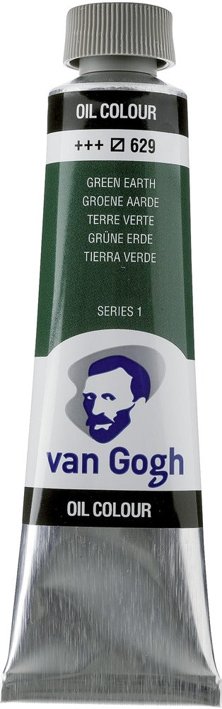 Van Gogh Oil Color Tube, 629 Green Earth (40ml)