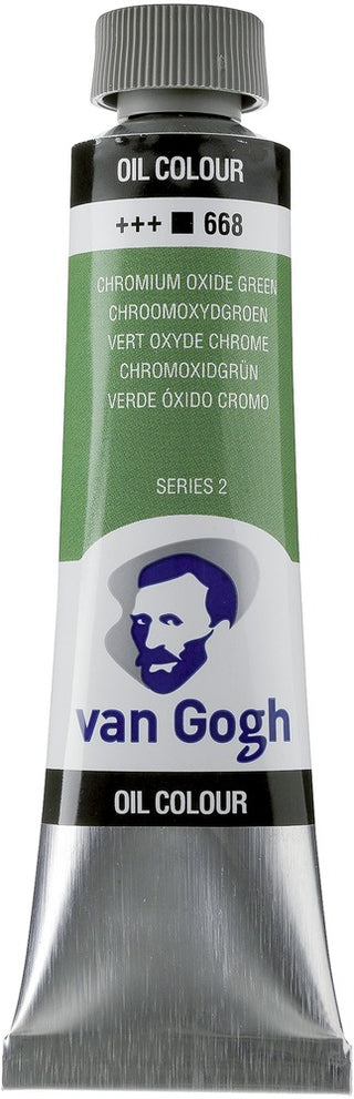 Van Gogh Oil Color Tube, 668 Chromium Oxide Green (40ml)