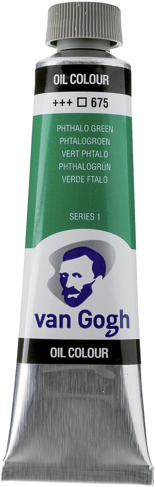 Van Gogh Oil Color Tube, 675 Phthalo Green (40ml)