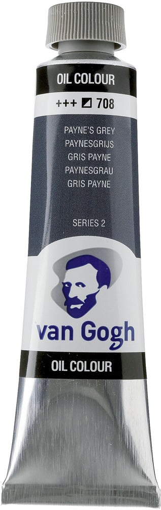 Van Gogh Oil Color Tube, 708 Payne's Grey (40ml)