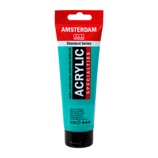 Amsterdam Standard Series Acrylic 120ml, 836 Metallic Green