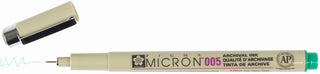 Pigma Micron 005 Pen, 0.20mm - Green