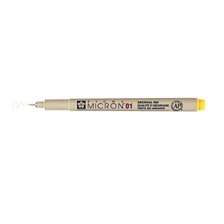 Pigma Micron 01 Pen, 0.25mm - Yellow