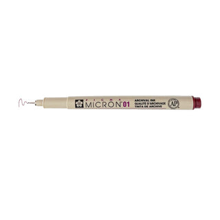 Pigma Micron 01 Pen, 0.25mm - Burgundy