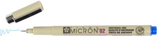 Pigma Micron 02 Pen, 0.30mm - Blue