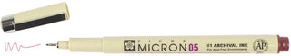 Pigma Micron 05 Pen, 0.45mm - Burgundy