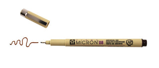 Pigma Micron 08 Pen, 0.50mm - Sepia