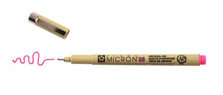 Pigma Micron 08 Pen, 0.50mm - Rose
